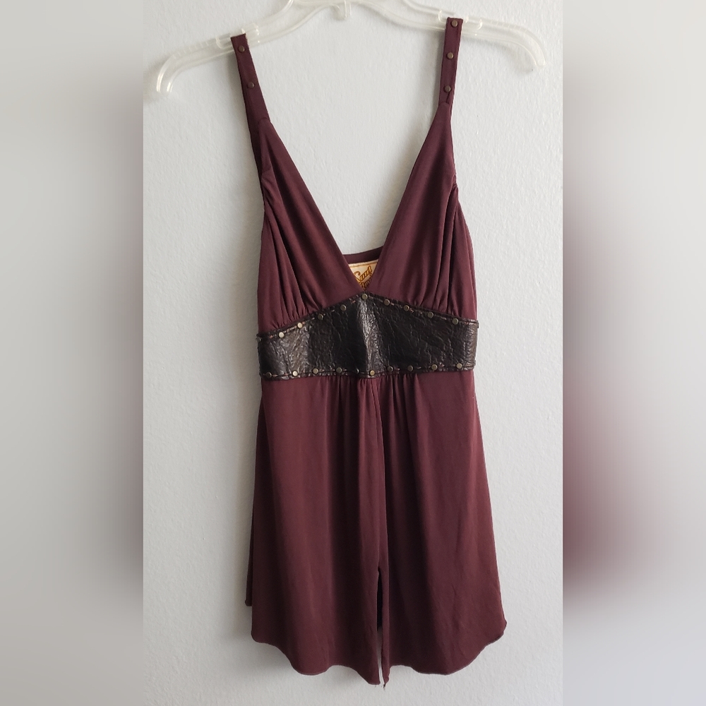Soul Revival Tank with Leather Details